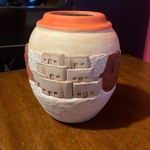Handmade ceramic southwest vase